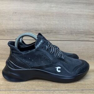 Courser Uno Womens Black Mono Luxury Performance Running Sneakers Shoes Size 7